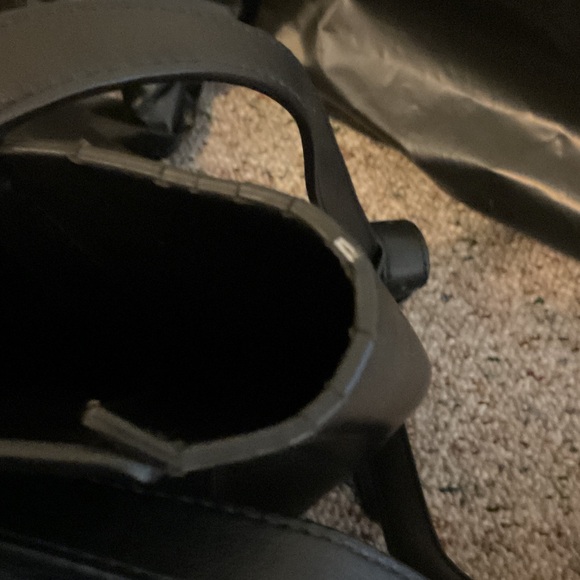 Karl Lagerfeld Black Leather Tote with Silver Accents - Picture 10 of 12